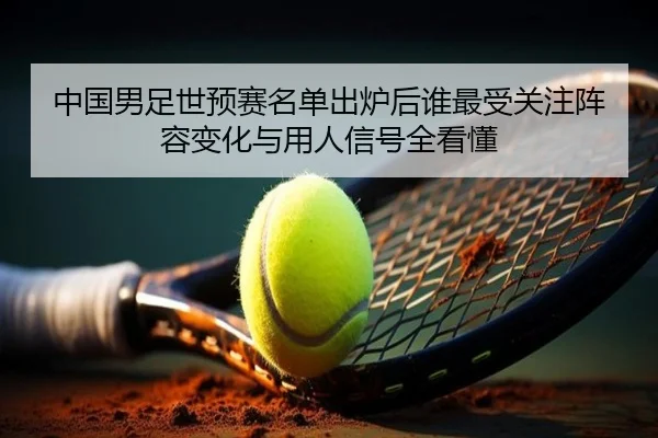 中国男足世预赛名单出炉后谁最受关注阵容变化与用人信号全看懂（oubo）